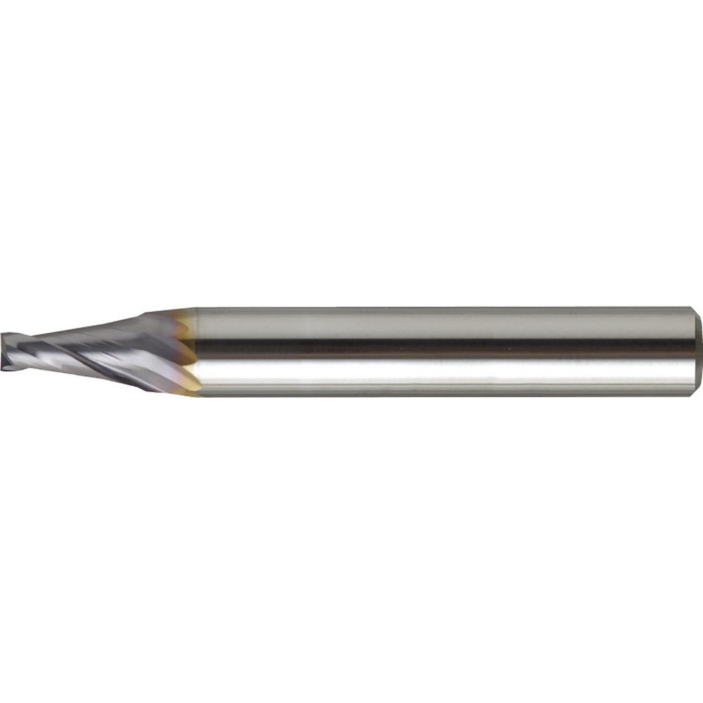 US Union Tool 2572211 Tapered End Mill 12 deg Angle per Side, 2.00 mm Small Dia, 6.00 mm LOC, 4 Flute, Square End