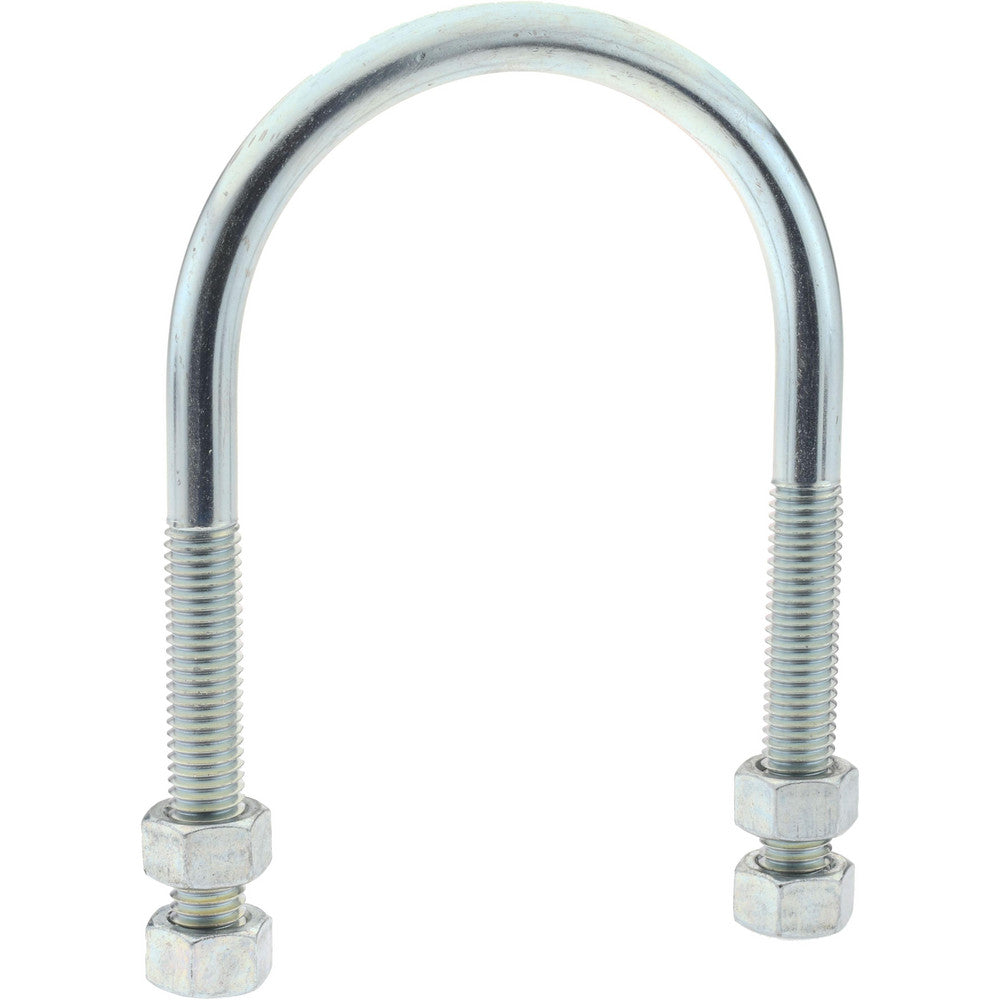 Gibraltar GIB51540 Round U-Bolt Without Mount Plate, 1/2-13 UNC, 3" Thread Length, for 3" Pipe, Steel