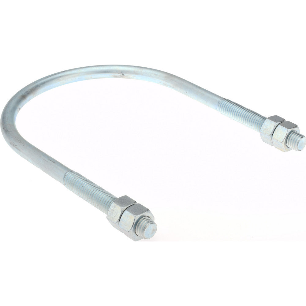 Gibraltar GIB51560 Round U-Bolt Without Mount Plate, 5/8-11 UNC, 3-3/4" Thread Length, for 6" Pipe, Steel