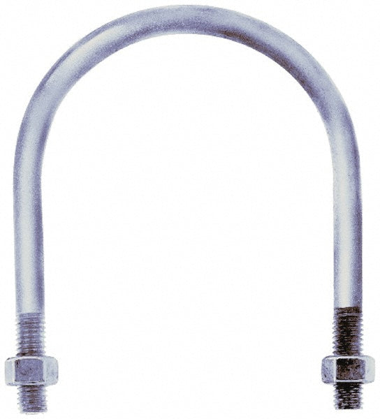 Gibraltar GIB53041 Round U-Bolt Without Mount Plate, 5/16-18 UNC, 1" Thread Length, for 3/4" Pipe, Steel