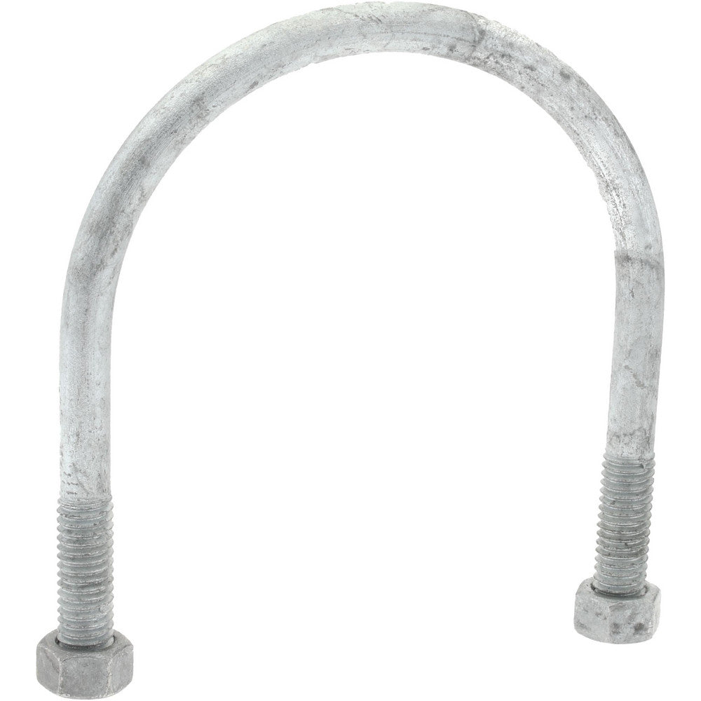 Gibraltar GIB53098 Round U-Bolt Without Mount Plate, 3/8-16 UNC, 1-1/4" Thread Length, for 3" Pipe, Steel
