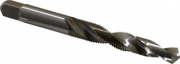 JARVIS CUTTING TOOLS G918842-S Combination Drill Tap 3/8-24, H3, 2B, 2 Flutes, High Speed Steel