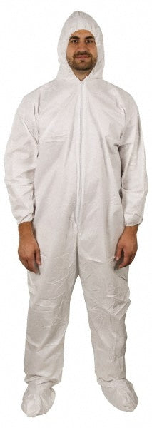 PRO-SAFE KM-CVL-KG-B-LRG Coverall White, Non-Disposable, Large, 50G, Pack