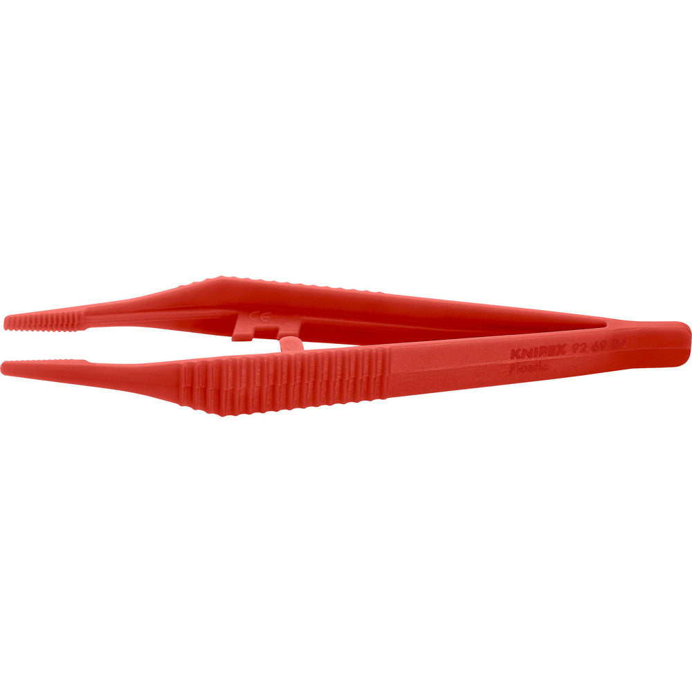 Knipex 92 69 84 Tweezers Tweezer Type Utility Pattern Serrated Blunt Tip Material Plastic Tip Type Blunt Tip Shape Pointed Overall Length (Inch) 5-1/4