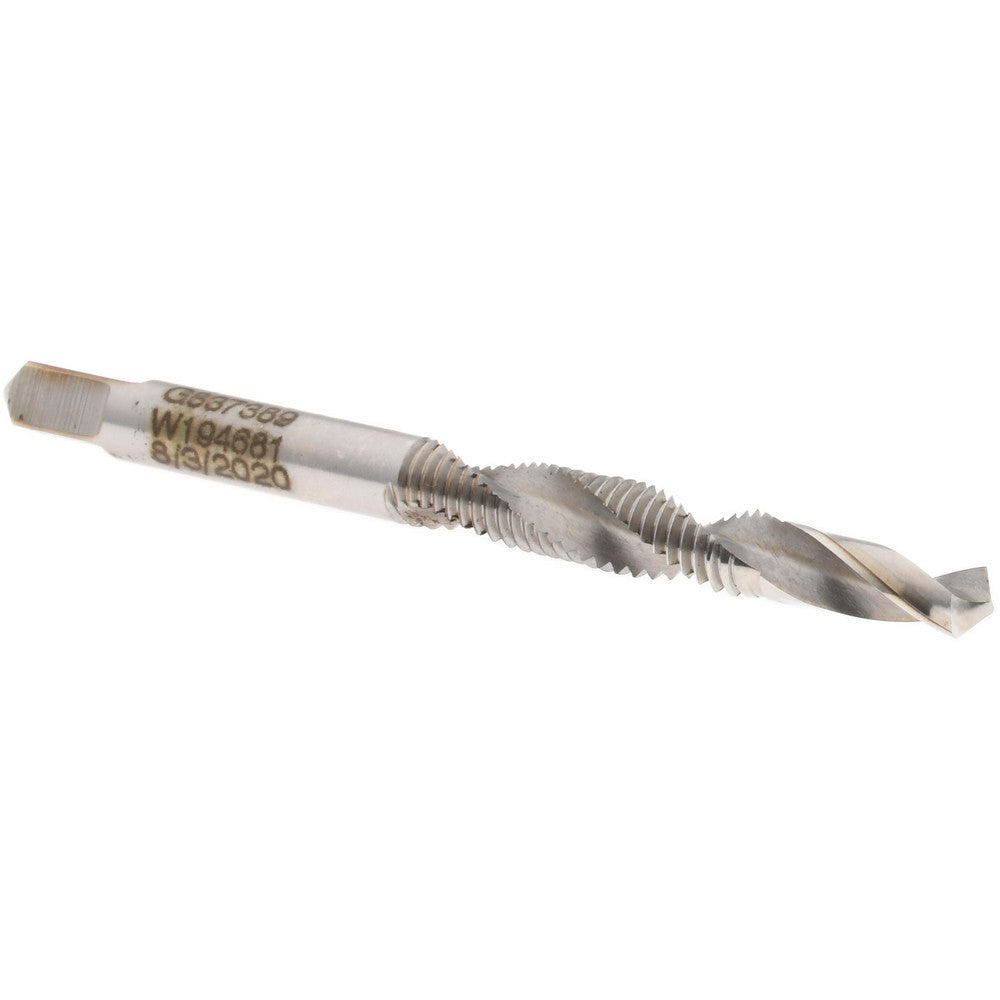 JARVIS CUTTING TOOLS G837389-S Combination Drill Tap D4, 6H, 2 Flutes, High Speed Steel