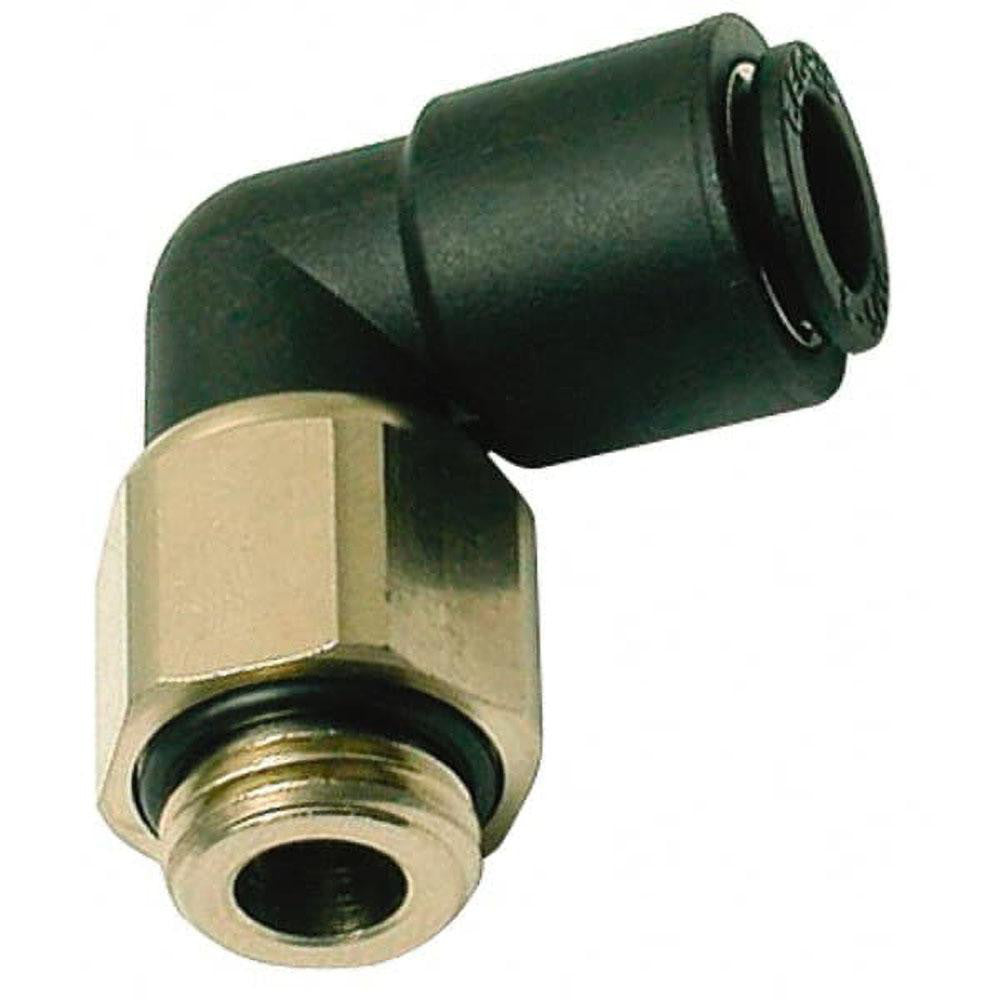 Legris 3189 08 13 Push-To-Connect Tube to Male & Tube to Male BSPP Tube Fitting Oscillating Male Elbow, 1/4" Thread