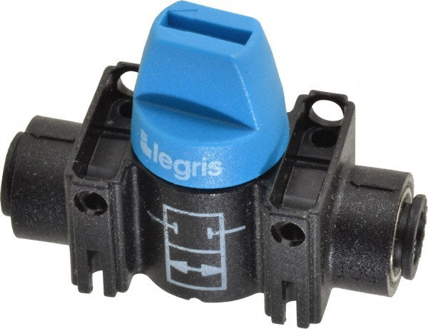 Legris 7910 56 00 Miniature Manual Ball Valve 1/4" Pipe, Standard Port
