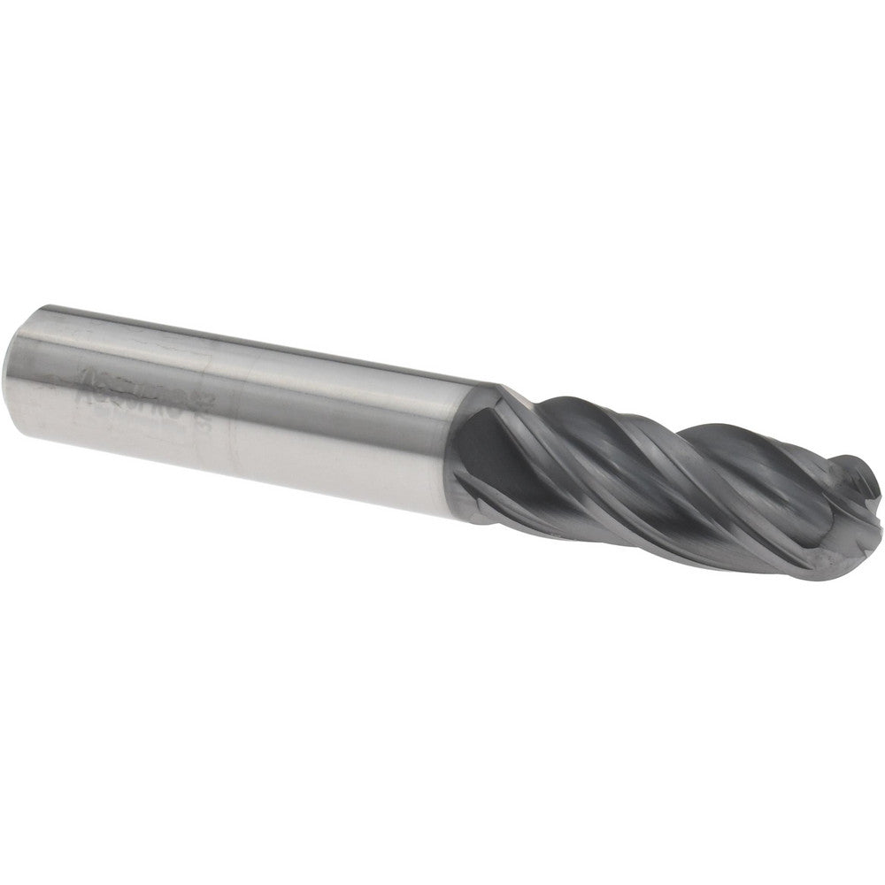 Accupro 95168282 Ball End Mill 3/8" Dia, 1" LOC, 4 Flute, Solid Carbide