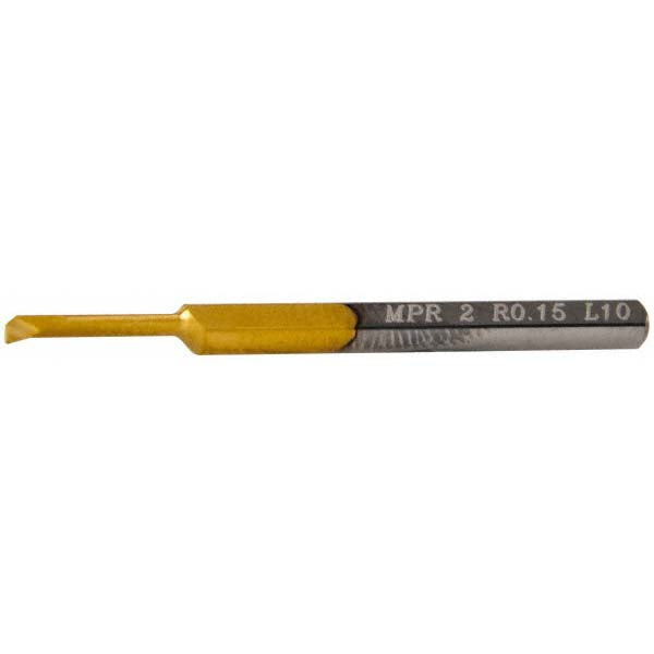 Carmex MPR2R0.15L10 Profile Boring Bar 0.08" Min Bore, 0.39" Max Depth, Right Hand Cut, Micrograin Solid Carbide