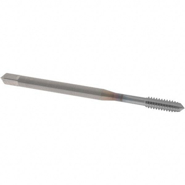 OSG 3110208 Straight Flute Tap #6-32 UNC, 4 Flutes, Modified Bottoming, 2B Class of Fit, Solid Carbide, TiCN Coated