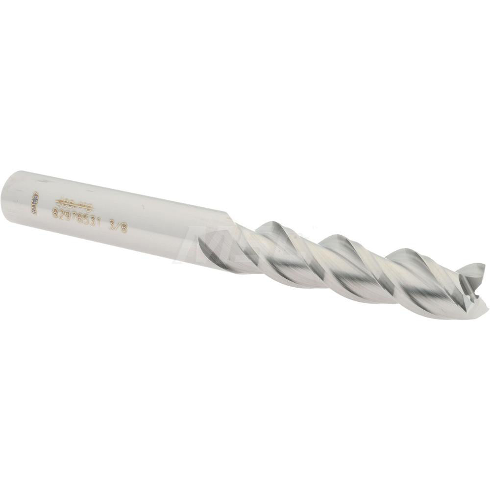 Accupro 82976531 Square End Mill 3/8'' Dia, 1-1/2'' LOC, 3/8'' Shank Dia, 3-1/2'' OAL, 3 Flutes, Solid Carbide