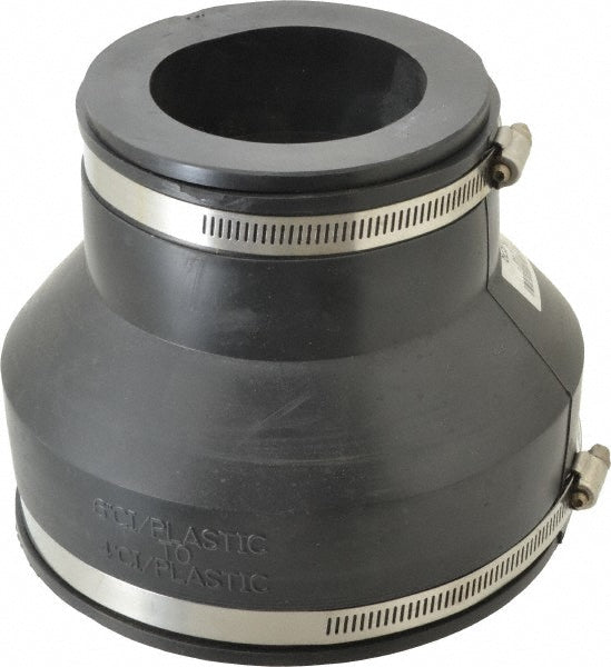 Fernco 1056-63 6 x 3" PVC Flexible Pipe Coupling with Clamp