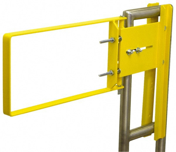 FabEnCo A71-33PC Powder Coated Carbon Steel Self Closing Rail Safety Gate