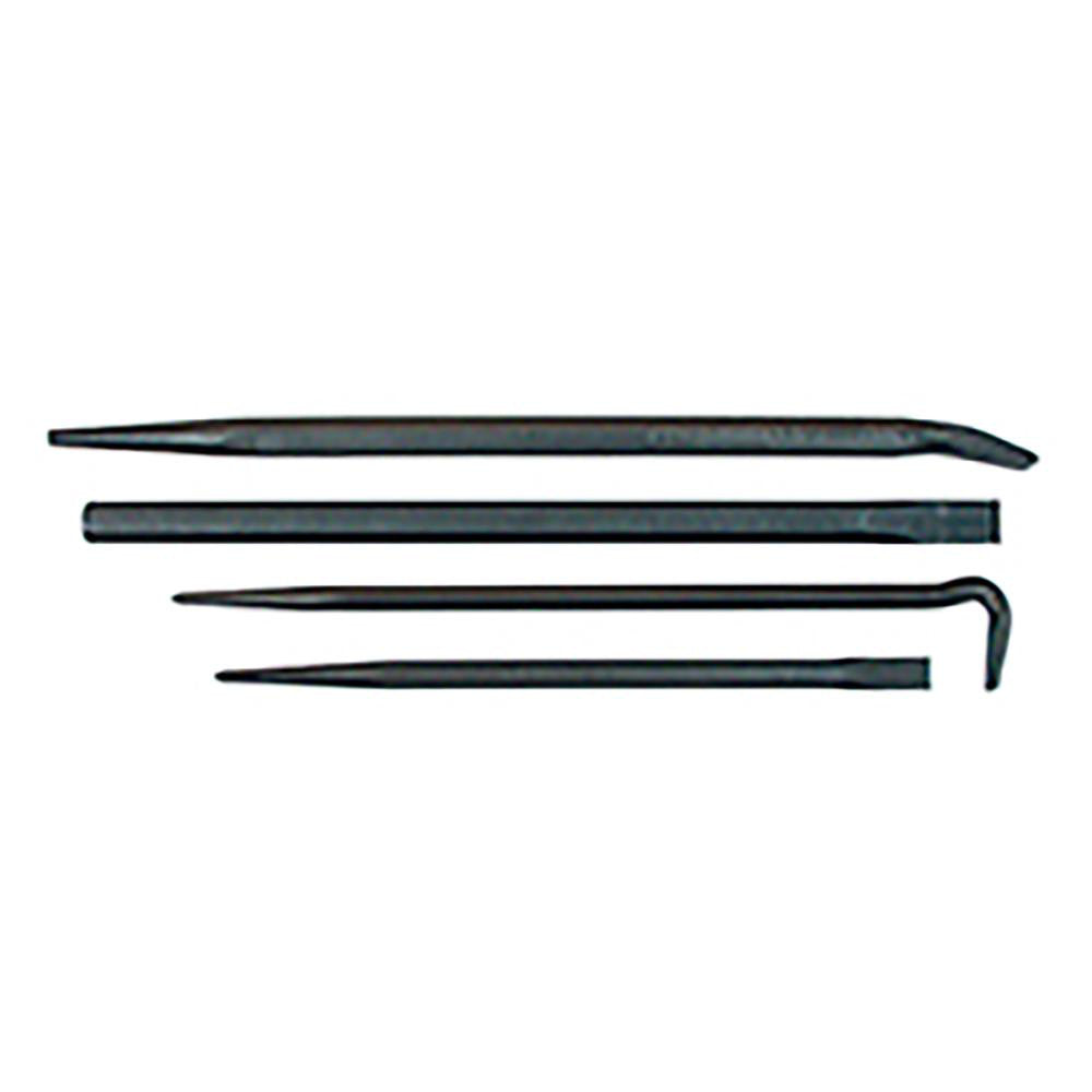 Mayhew 76284 Pry Bar Sets Type Pry Bar Set Number of Pieces 4 Overall Length 25 in Bar Shape Hex Head Width 0.88 in Includes 16 in Rolling Head Pry Bar 14 in, 20 in Line-Up Pry Bar 7/8 in x 18 in Cold Chisel PSC Code 5110 Overall Length (Inch) 25 in