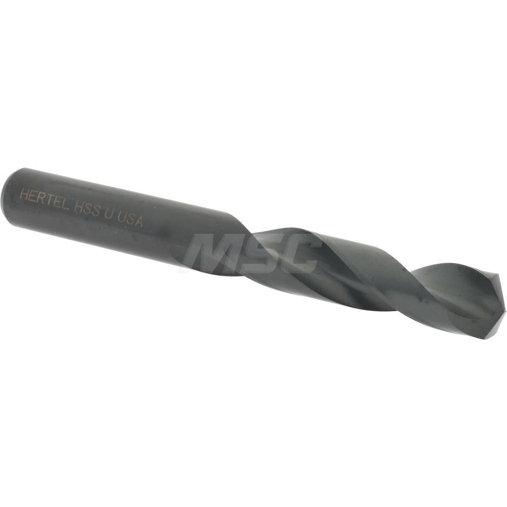 Hertel 83238907 Screw Machine Length Drill Bit Letter U, (0.3680) Dia, 135 deg, HSS