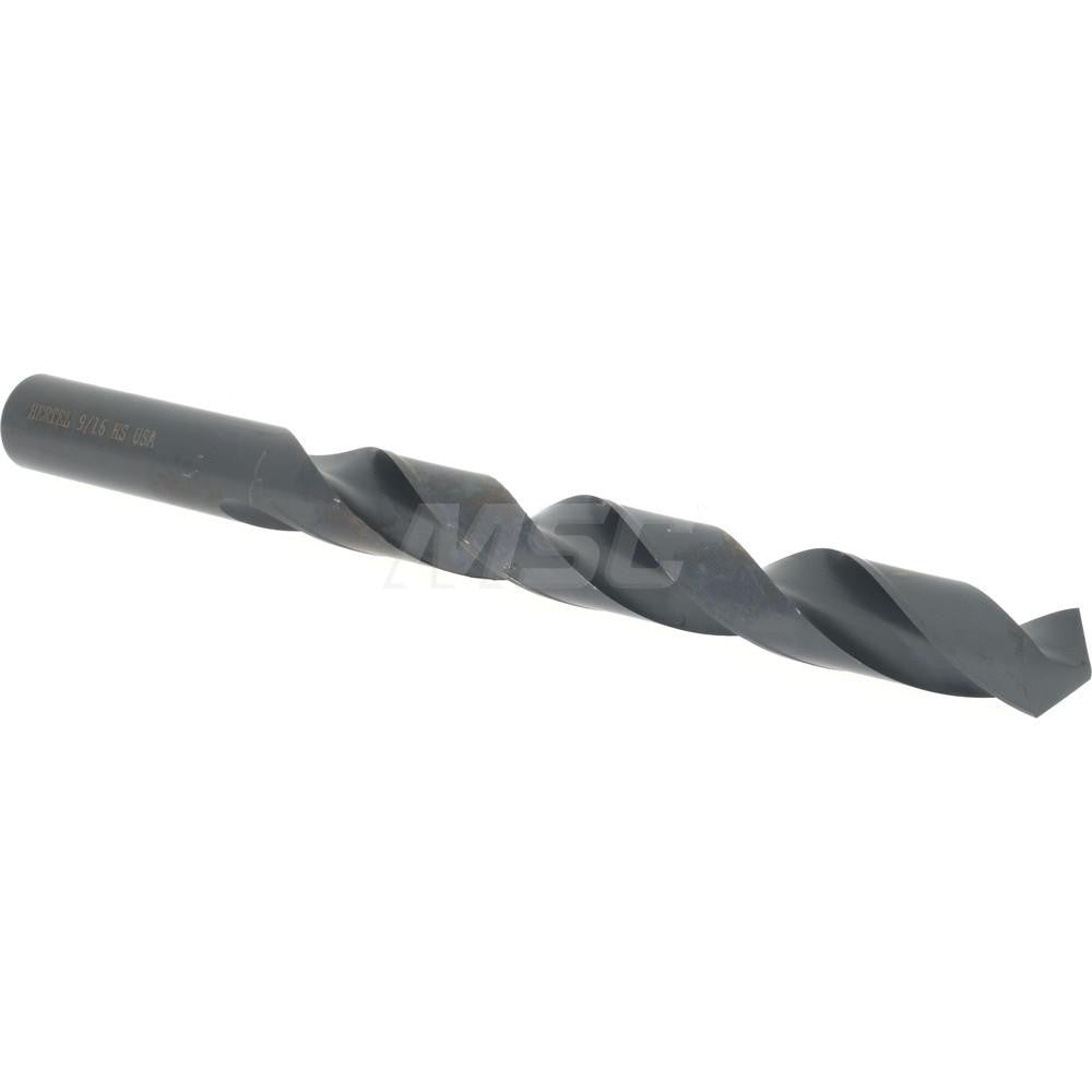 Hertel 83240366 Jobber Length Drill Bit 9/16" Dia, 118 °, High Speed Steel