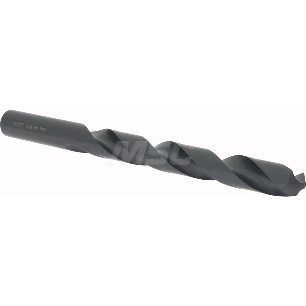 Hertel 83240408 Jobber Length Drill Bit 5/8" Dia, 118 °, High Speed Steel
