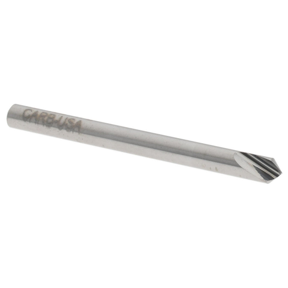 Hertel 331-001080 Countersink 1/8" Head Dia, 100.00 deg Included Angle, 1 Flute, Solid Carbide, Right Hand Cut