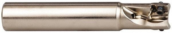 Seco 02694880 3/8" Cut Diam, 0.197" Max Depth, 3/8" Shank Diam, Cylindrical Shank, 2.165" OAL, Indexable Square-Shoulder End Mill