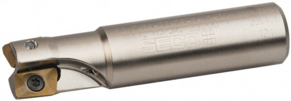 Seco 02688950 3/4" Cut Diam, 0.433" Max Depth, 3/4" Shank Diam, Weldon Shank, 3.38" OAL, Indexable Square-Shoulder End Mill