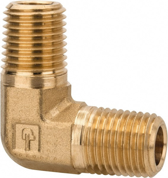 Parker 1204P-4 Industrial Pipe 90 ° Male Elbow 1/4" Male Thread, MNPTF