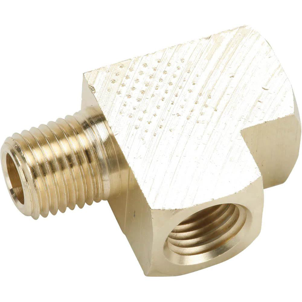 Parker 2225P-8 Industrial Pipe Street Tee 1/2" Female Thread, 1/2" Male Thread, MNPTF x FNPTF
