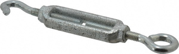 Chicago Hardware & Fixture 05240-5 112 (Hook) & 96 (Eye) Lb Load Limit, 5/16" Thread Dia, 2-9/16" Take Up, Malleable Iron Hook & Eye Turnbuckle