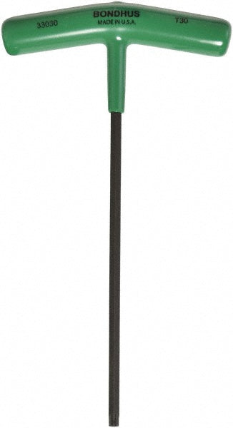 Bondhus 33030 Torx Key T-Handle, T30, 7.6" OAL, Steel
