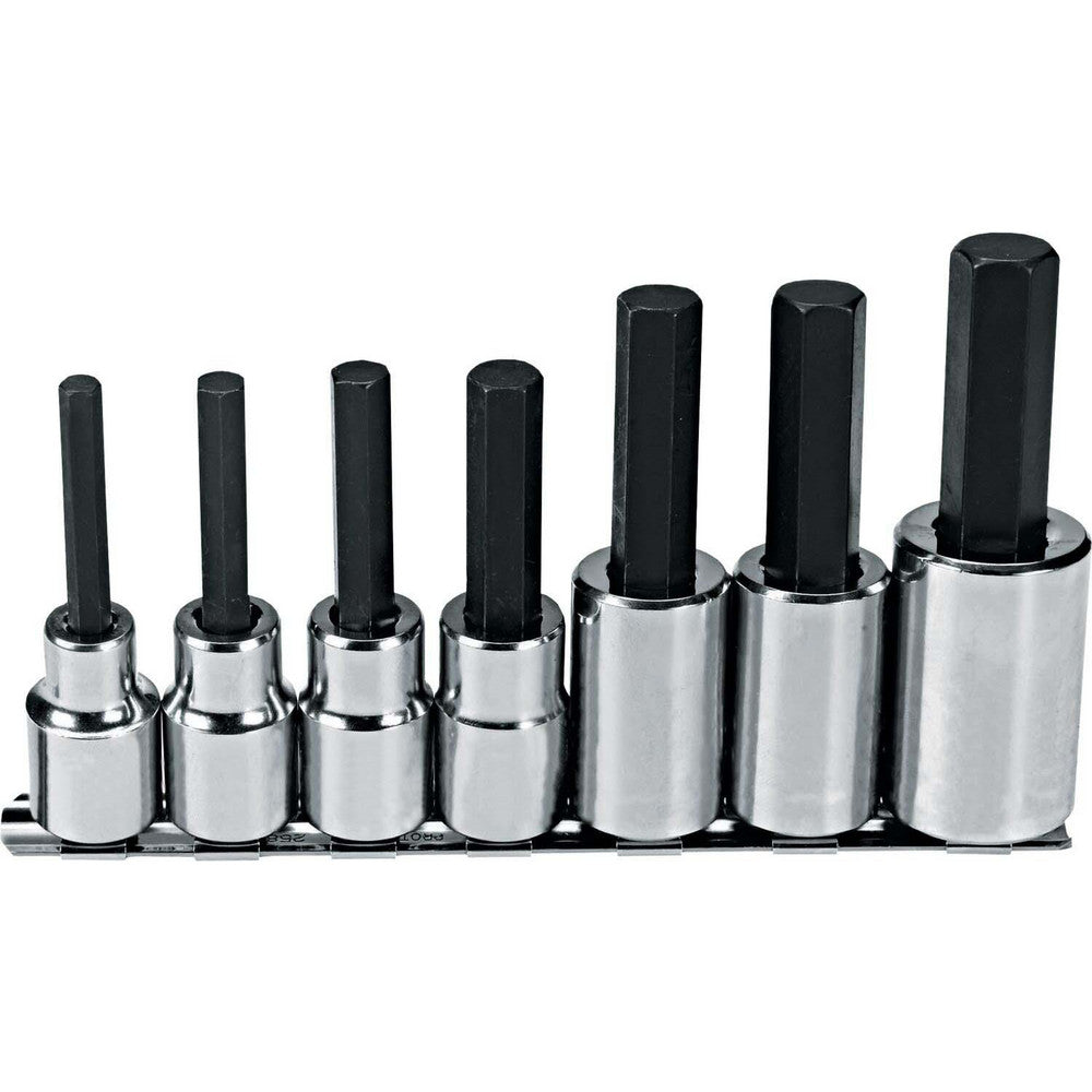 Proto J5441-7 Hex Bit Socket Set 1/2" Drive, 7 Pc, 1/4 to 5/8" Hex