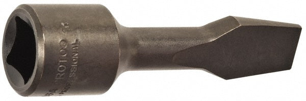 Proto J5408A 1/2" Drive, 1/2" Wide x 0.091" Thick Blade, Standard Slotted Screwdriver Socket