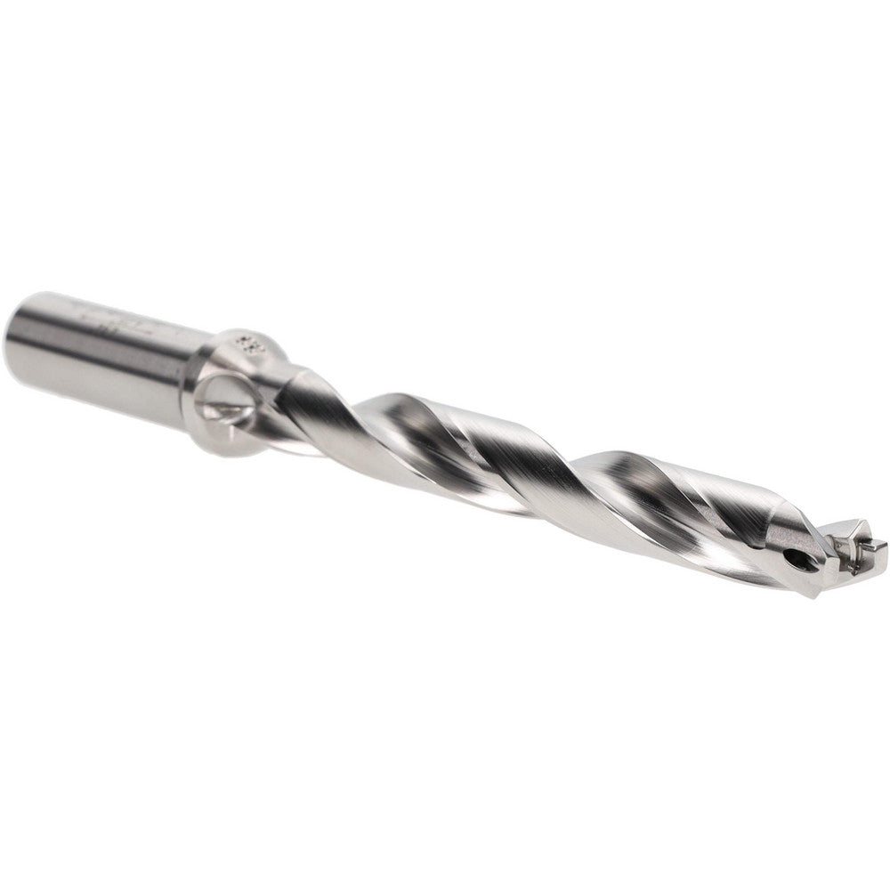 Iscar 3203212 Replaceable-Tip Drill 0.532 to 0.548" Dia, 4-1/4" Max Depth, 0.63" Weldon Flat Shank