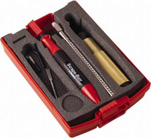 Shaviv 154-00046 Hand Deburring Tool Set 8 Pc, High Speed Steel