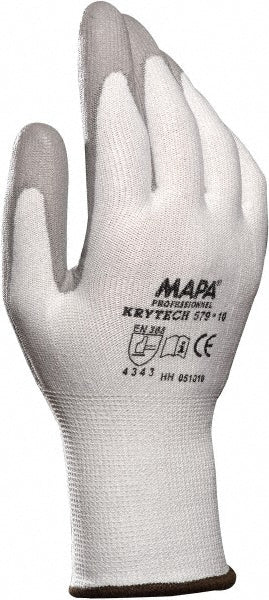 MAPA Professional 34579087 Cut-Resistant Gloves Size Small, ANSI Cut A2, ANSI Puncture 3, Polyurethane, Series KRYTECH 579