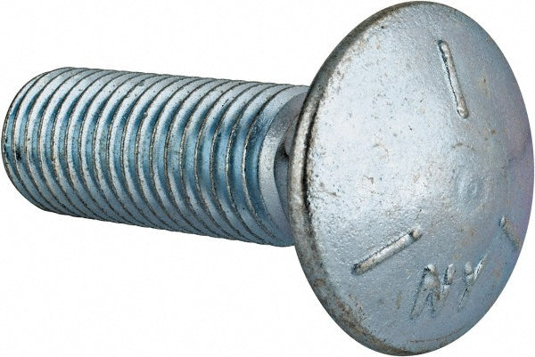 Value Collection CAI507502500-020BX Carriage Bolt 3/4-10, 2-1/2" Length Under Head, Square Neck