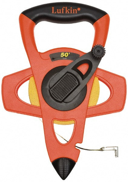Lufkin FE050 Tape Measure 50' Long, 1/2" Width, Yellow Blade