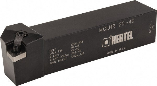 Hertel 1000105 RH MCLN Negative Rake Indexable Turning Toolholder