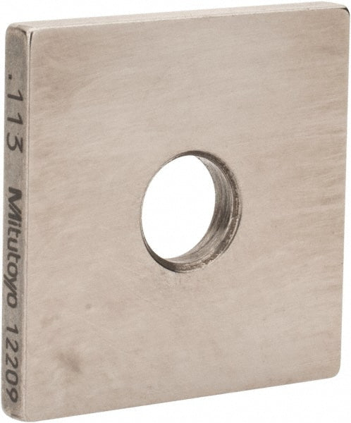 Mitutoyo 614153-531 Square Steel Gage Block 0.113", Grade 0