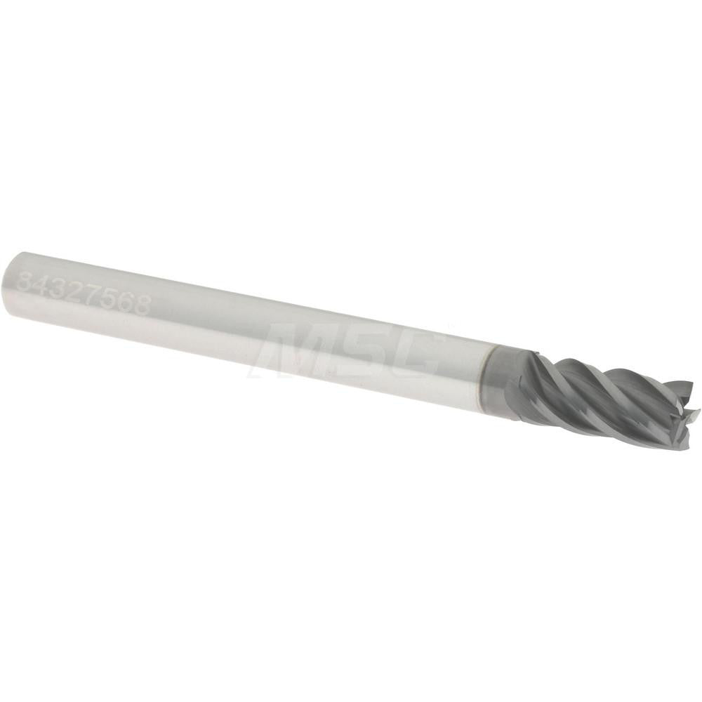 Accupro 95168259 Square End Mill 3/16" Dia, 3/8" LOC, 5 Flute, Solid Carbide