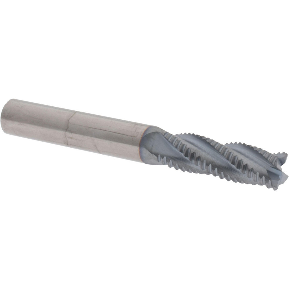 Accupro 2500075 Roughing End Mill 3/8" Dia, 4 Flutes, Single End, Solid Carbide