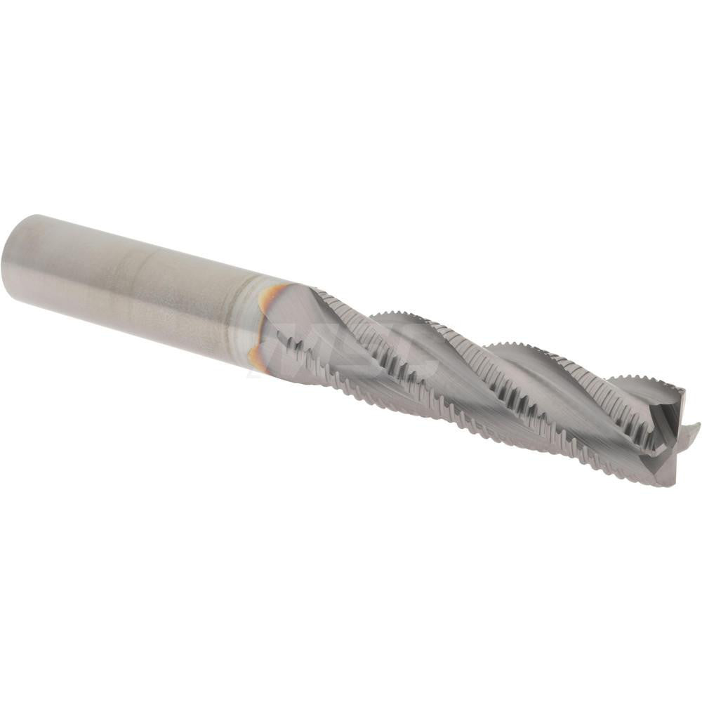 Accupro 2500071 Roughing End Mill 1/2" Dia, 4 Flutes, Single End, Solid Carbide