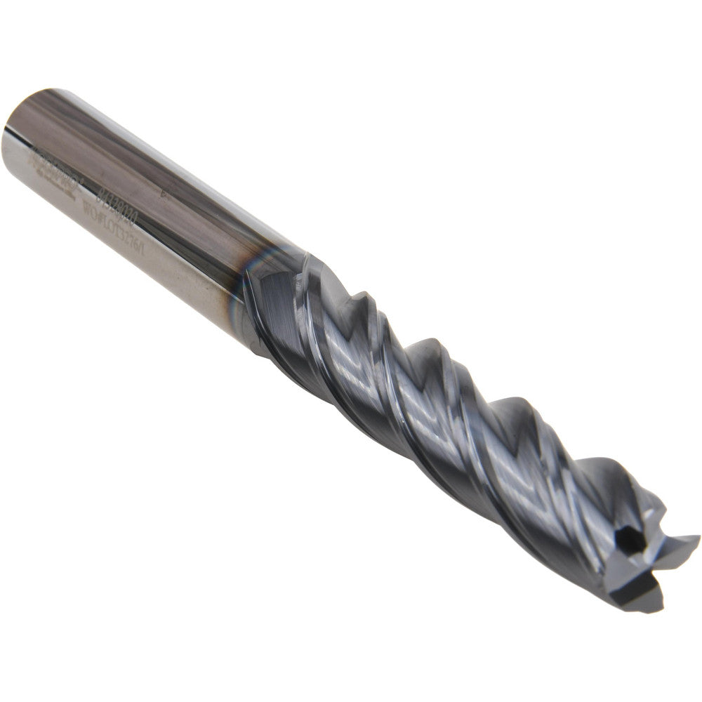Accupro 95168563 Corner Chamfer End Mill 7/16" Dia, 2" LOC, 4 Flute, 0.0150" Chamfer Width, Solid Carbide