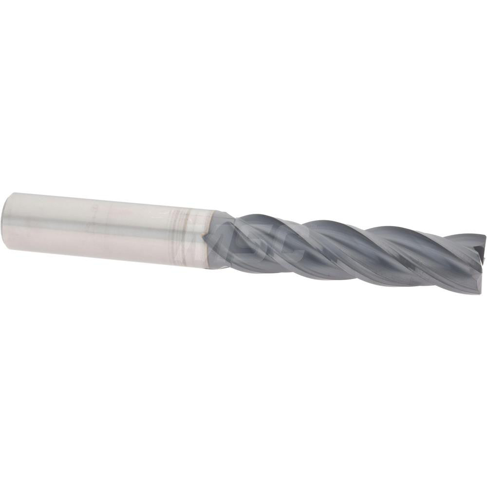 Accupro 95168670 Corner Chamfer End Mill 1/2" Dia, 2" LOC, 4 Flute, 0.0150" Chamfer Width, Solid Carbide