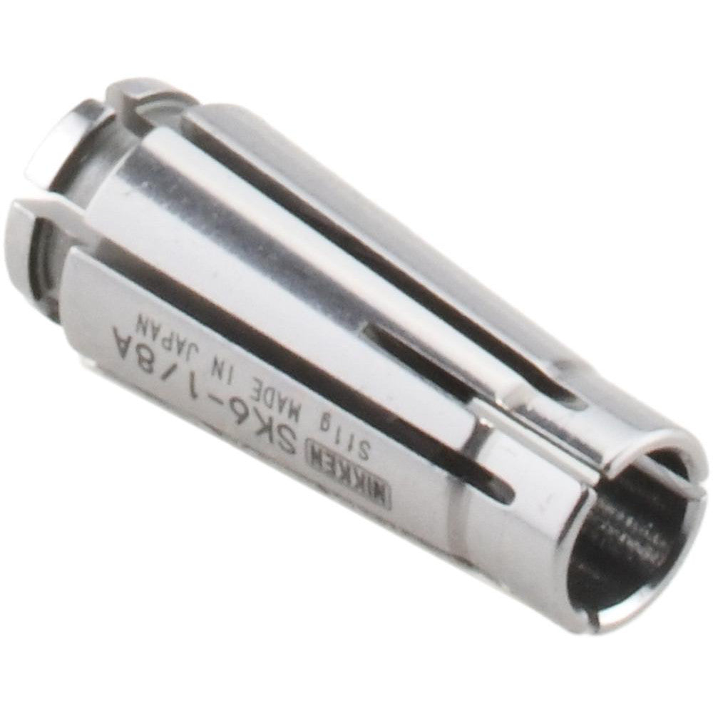 Lyndex-Nikken SK6-1/8A Single Angle Collets Collet Series SK6 Type Slim Chuck Collet Size (Decimal Inch) 0.1250 Overall Length (Decimal Inch) 0.9690 Maxumum Body Diameter (Decimal Inch) 0.3940