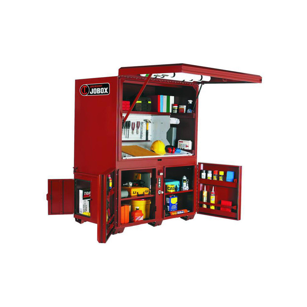 Jobox 1-674990 Jobsite Field Office 62-1/2" Wide, Steel, Brown
