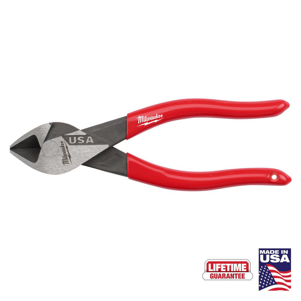 Milwaukee Tool MT506 Cutting Pliers Insulated No Capacity (Decimal Inch) 1.2500 Overall Length (Decimal Inch) 6.0000 Jaw Width (Decimal Inch) 1.25 Head Style Cutter Diagonal Cutting Style Diagonal