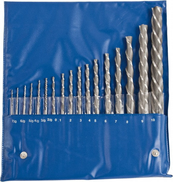 Value Collection ATR2645 #10 to #7 Pin, 0.0666 to 0.7216" Diam, 0.0497 to 0.5799" Small End, Straight Shank, Taper Pin Reamer Set