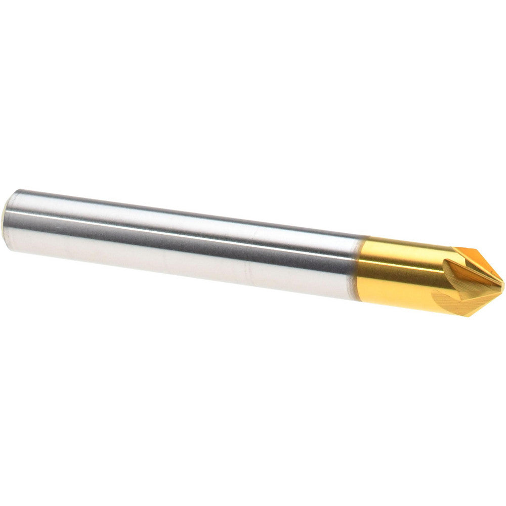 Melin Tool 18195 Countersink 1/4" Head Dia, 82.00 deg Included Angle, 6 Flute, Cobalt Steel, Right Hand Cut