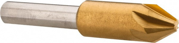 Melin Tool 18206 Countersink 3/8" Head Dia, 60.00 deg Included Angle, 6 Flute, Cobalt Steel, Right Hand Cut