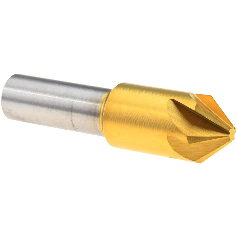 Melin Tool 18213 Countersink 1/2" Head Dia, 82.00 deg Included Angle, 6 Flute, Cobalt Steel, Right Hand Cut