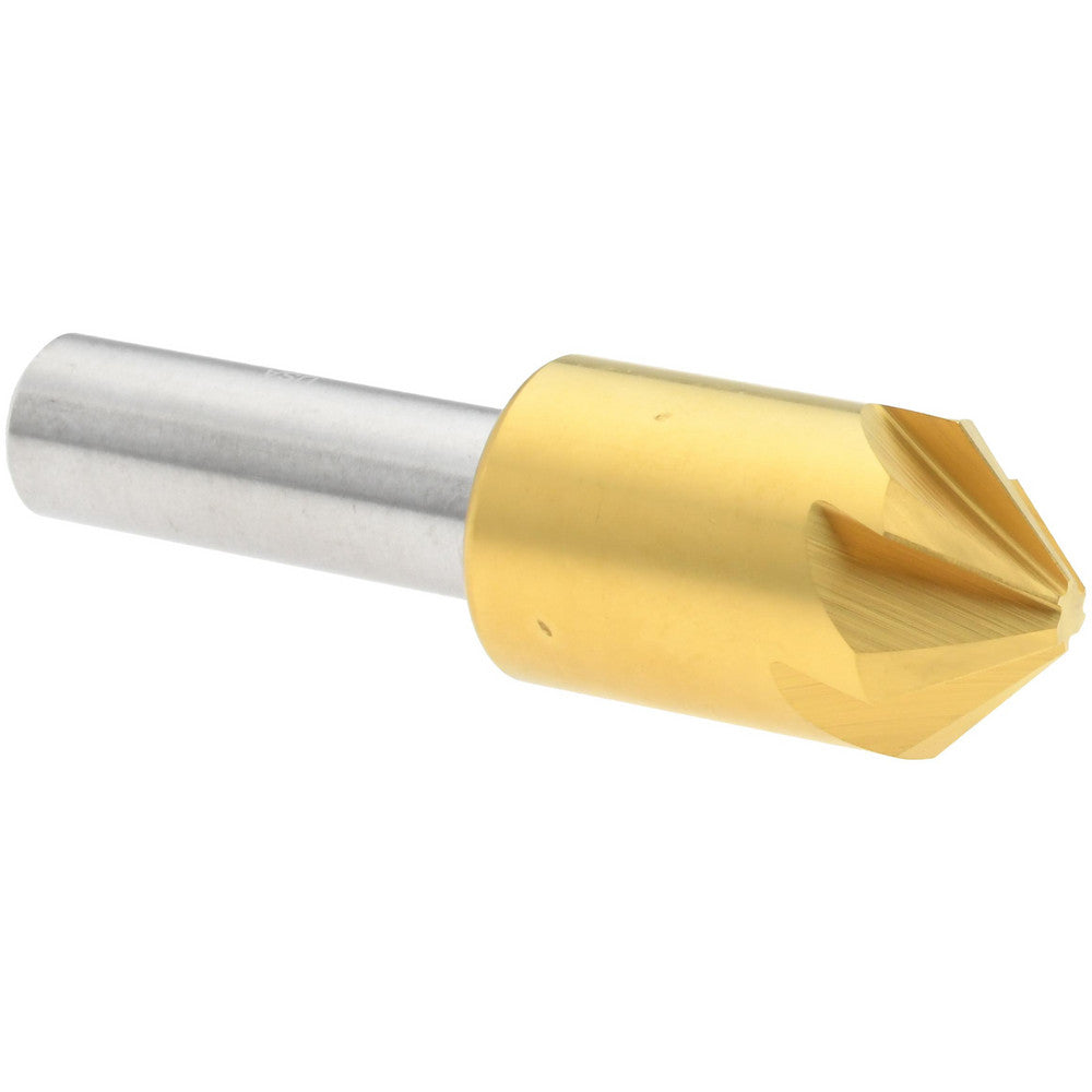 Melin Tool 18220 Countersink 5/8" Head Dia, 90.00 deg Included Angle, 6 Flute, Cobalt Steel, Right Hand Cut